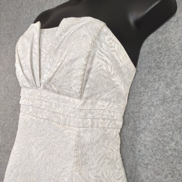 Jessica McClintock Gunne Sax Dress Juniors Sz 7 Prom Petticoat Strapless Formal - Picture 5 of 15